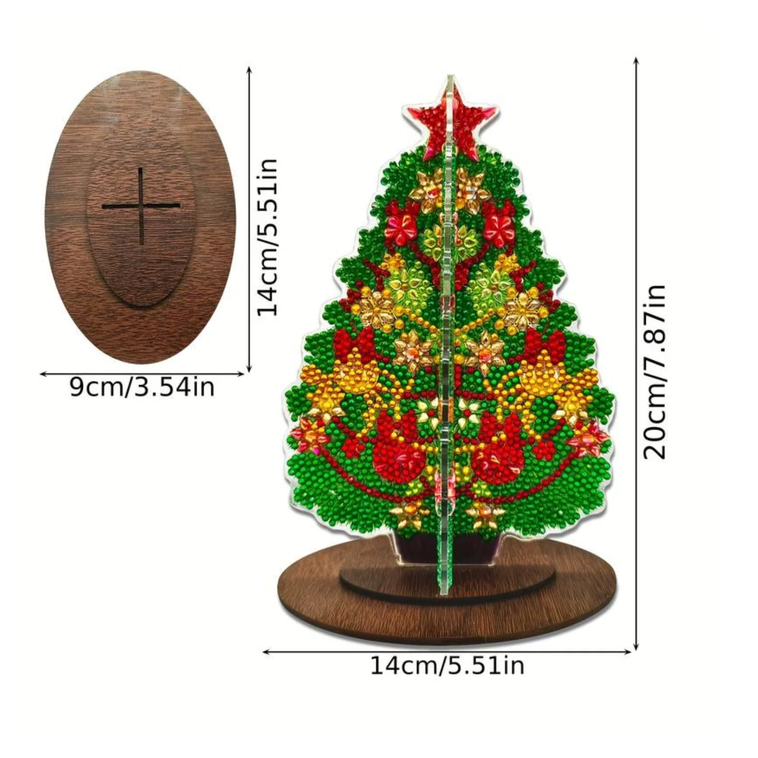 Árbol de navidad - Pintura con diamantes - Image 3