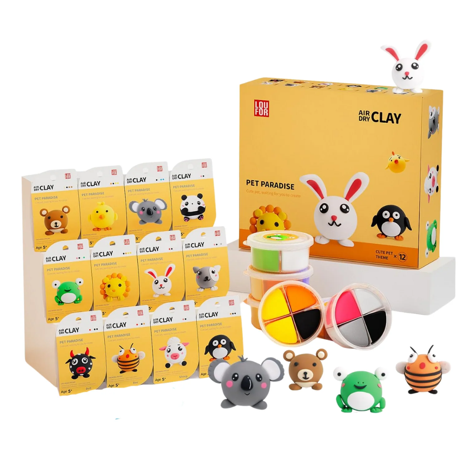 Arcilla Mágica Set x 12 Animalitos