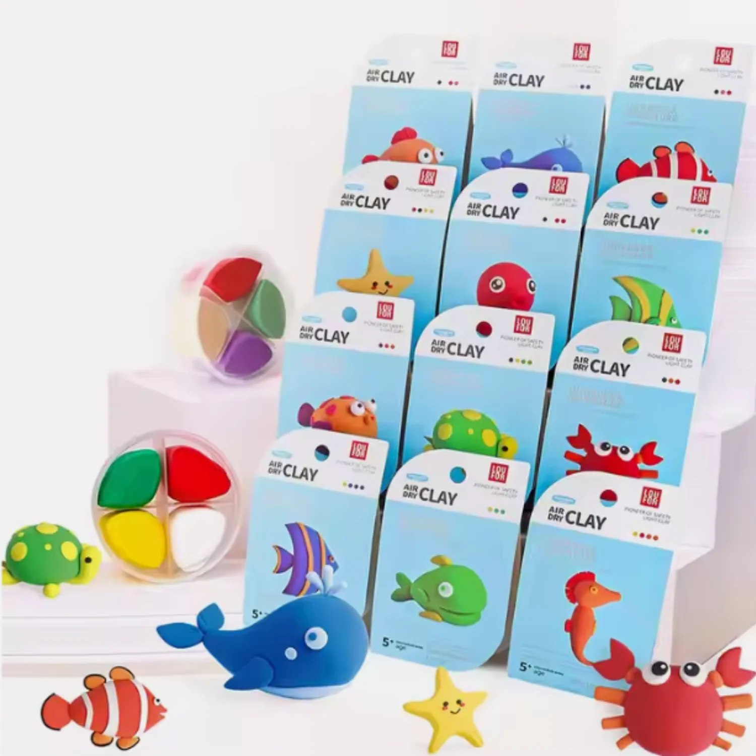 Arcilla Mágica set x 12 Animales Marinos