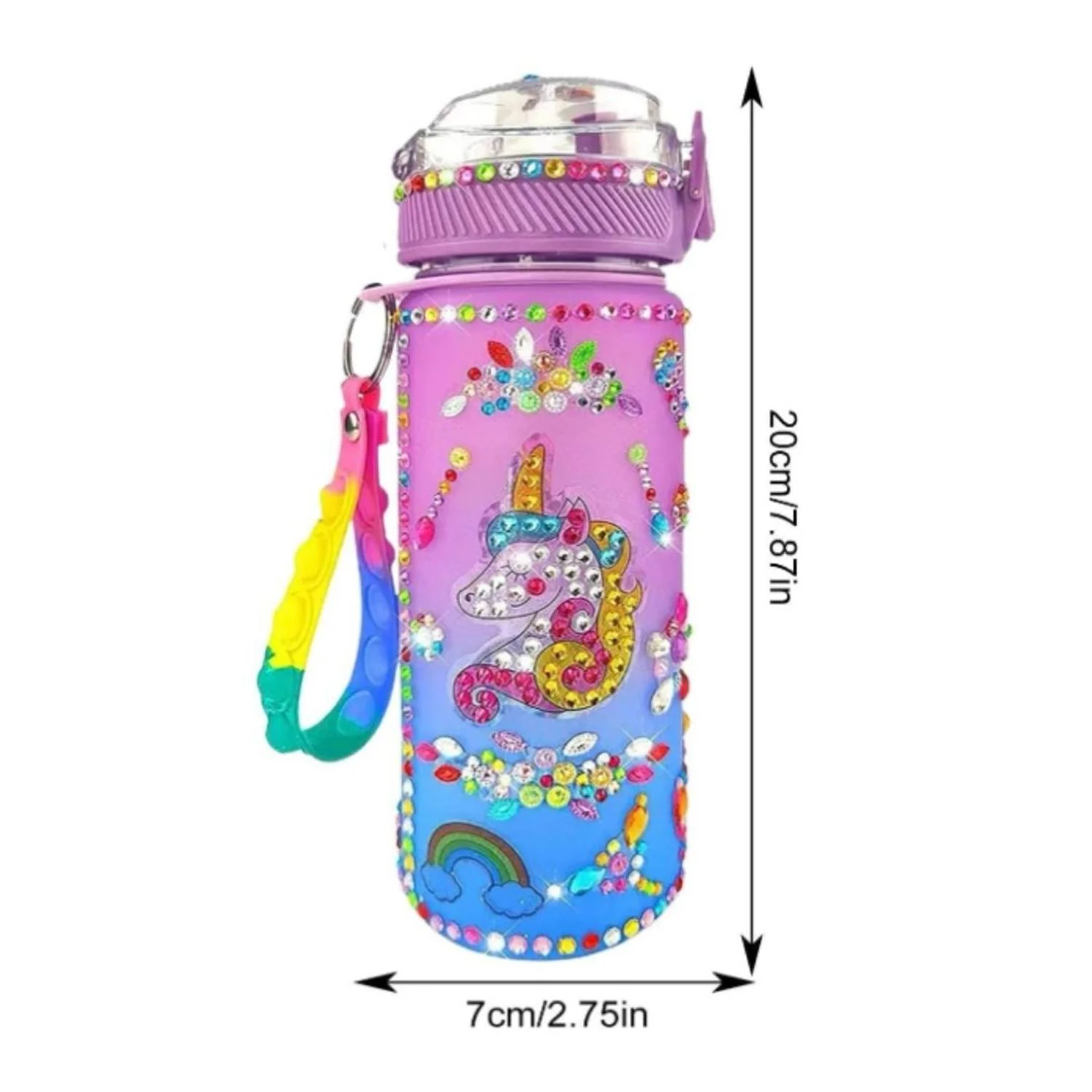 Botella de Agua Diamond Painting - Unicornio - Image 3
