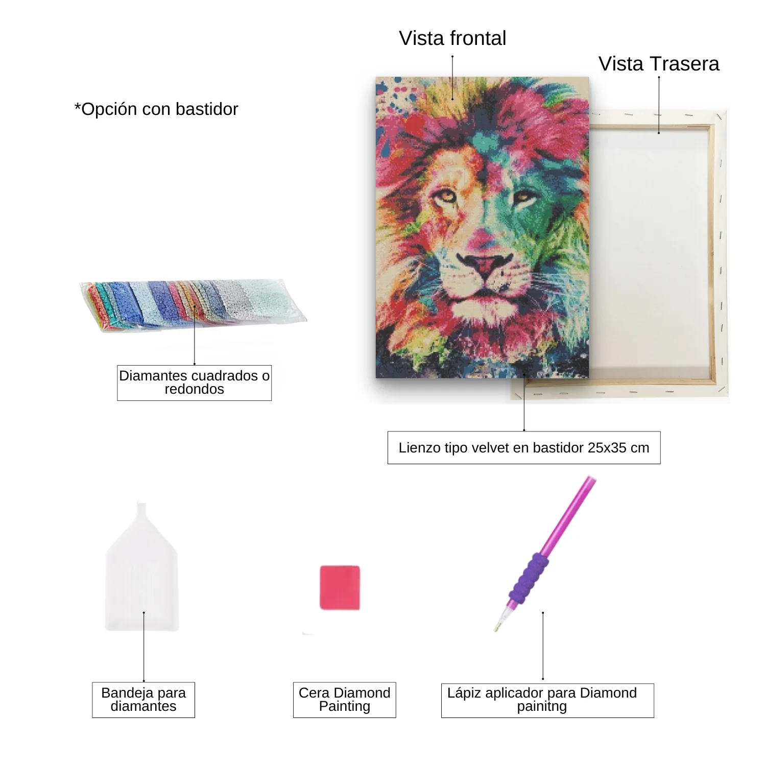 Diamond Painting - PERSONALIZADO - Pintura Con Diamantes 25x35cm - Image 3