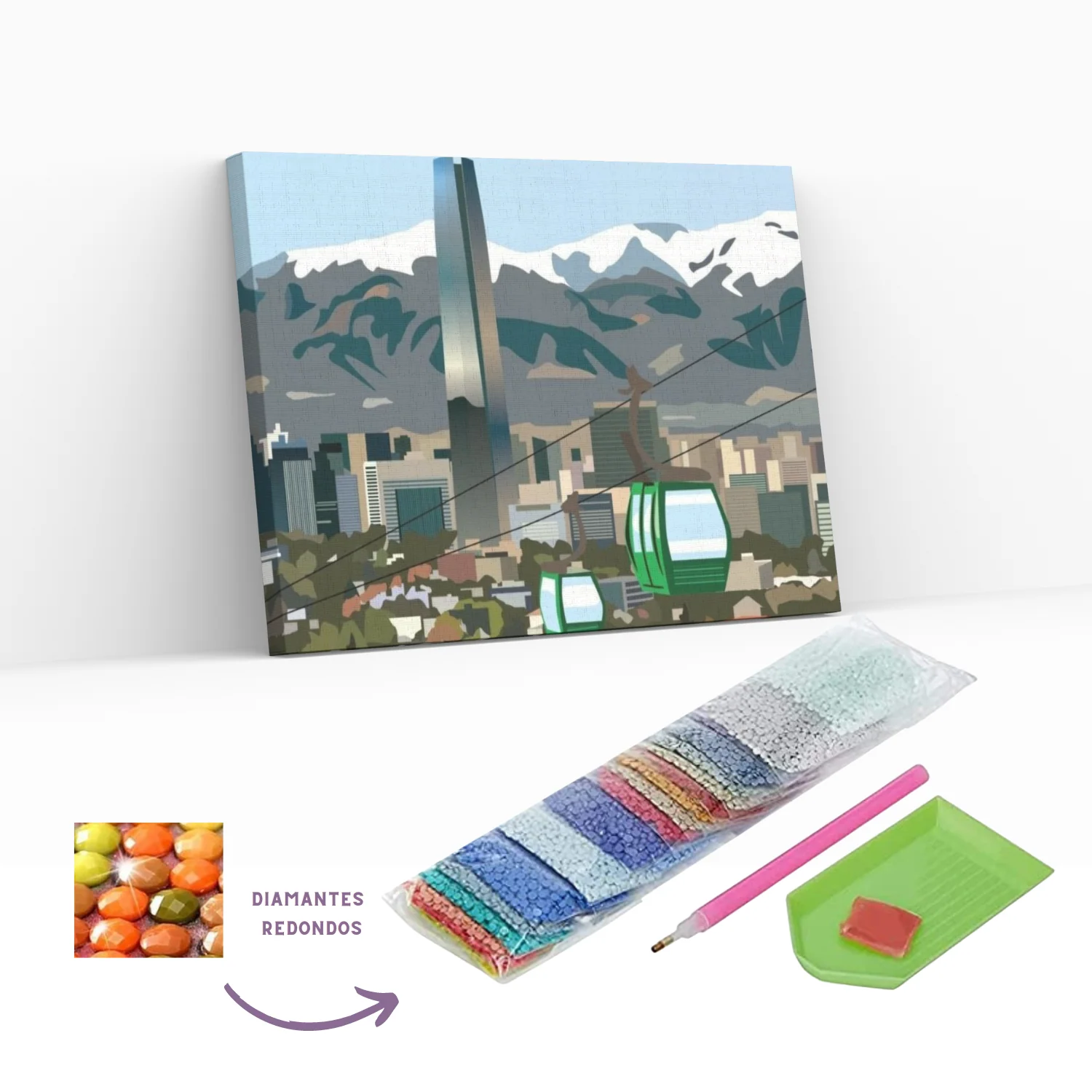 Diamond Painting - Pintura Con Diamante Santiago - en bastidor - Image 4