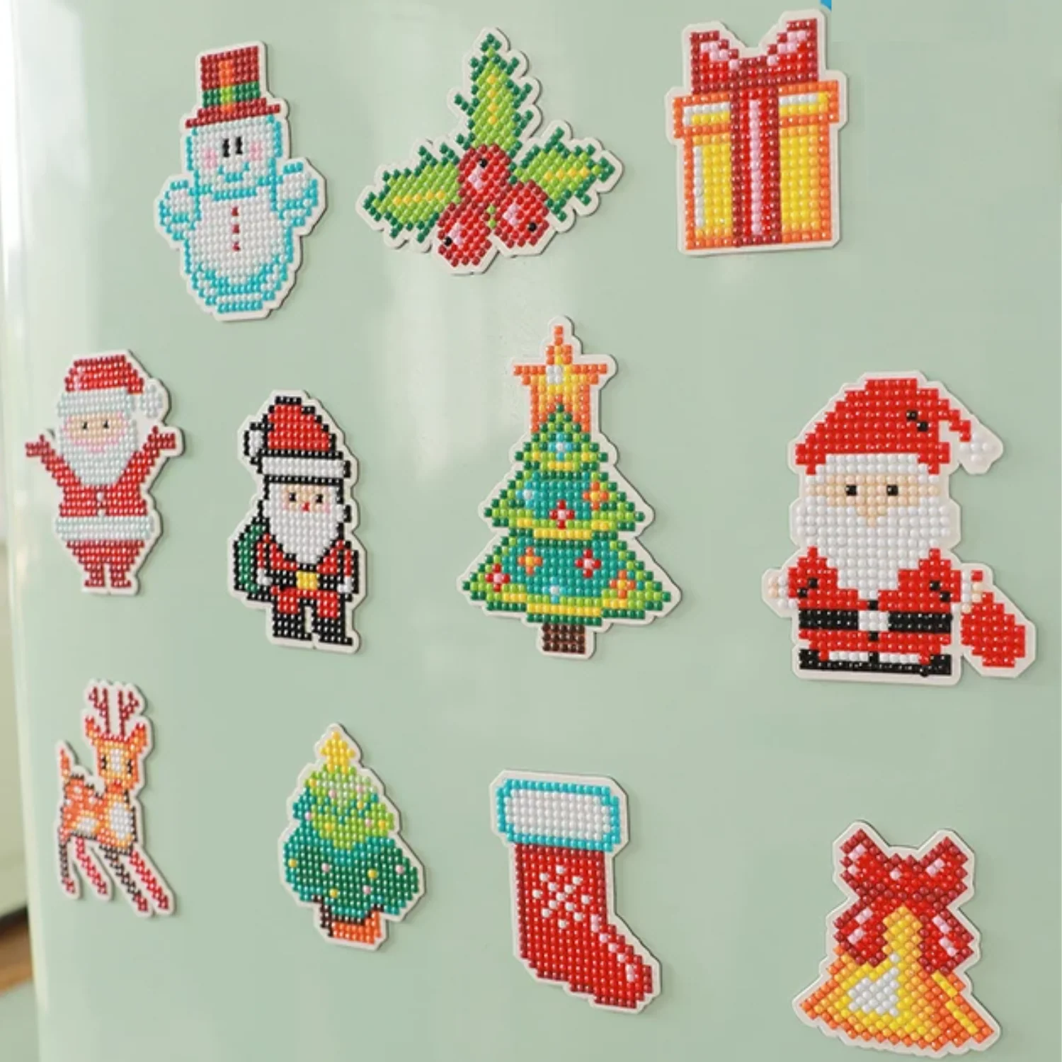 Imán de pintura con diamantes Navidad - Image 2