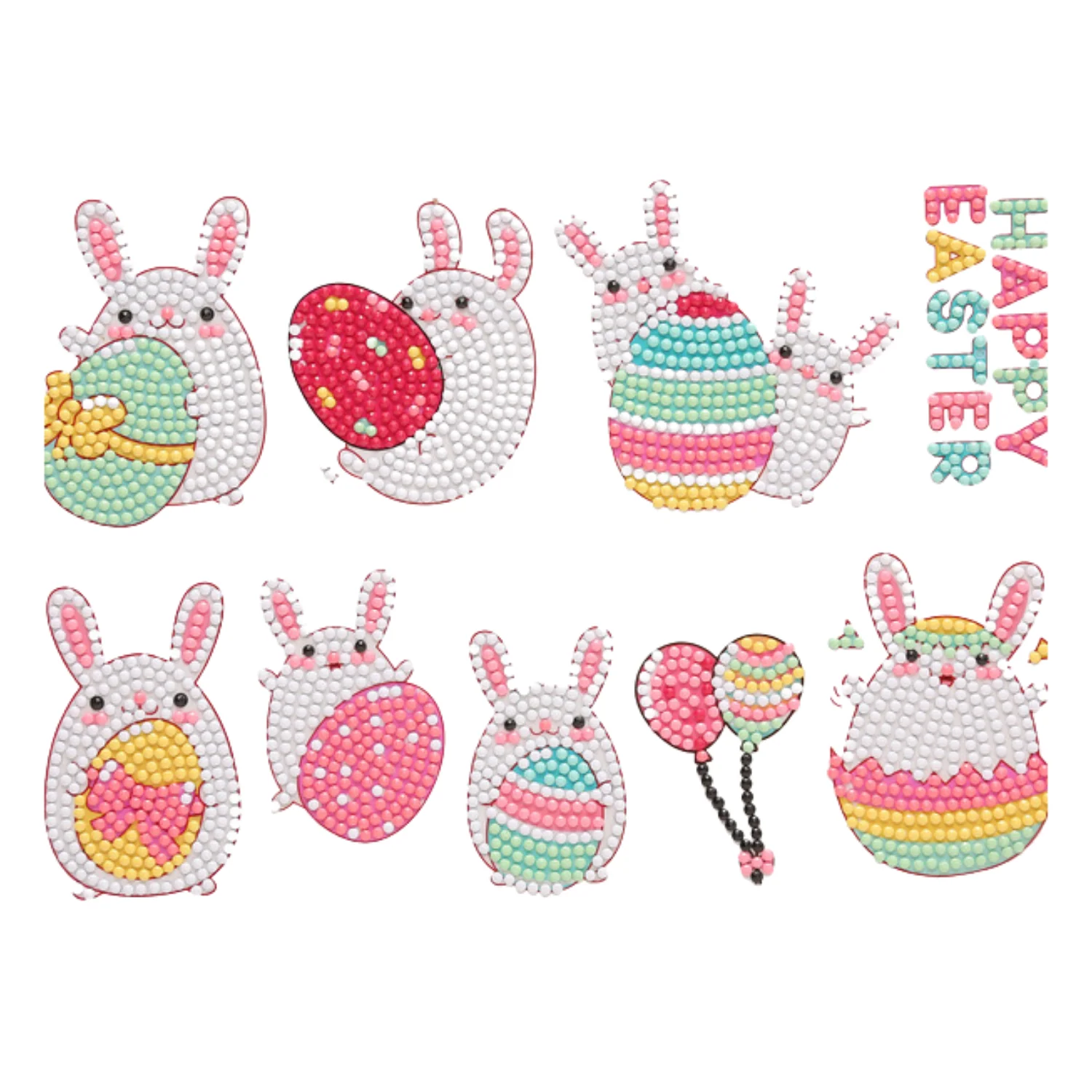 Kit Sticker pintura diamantes - Easter