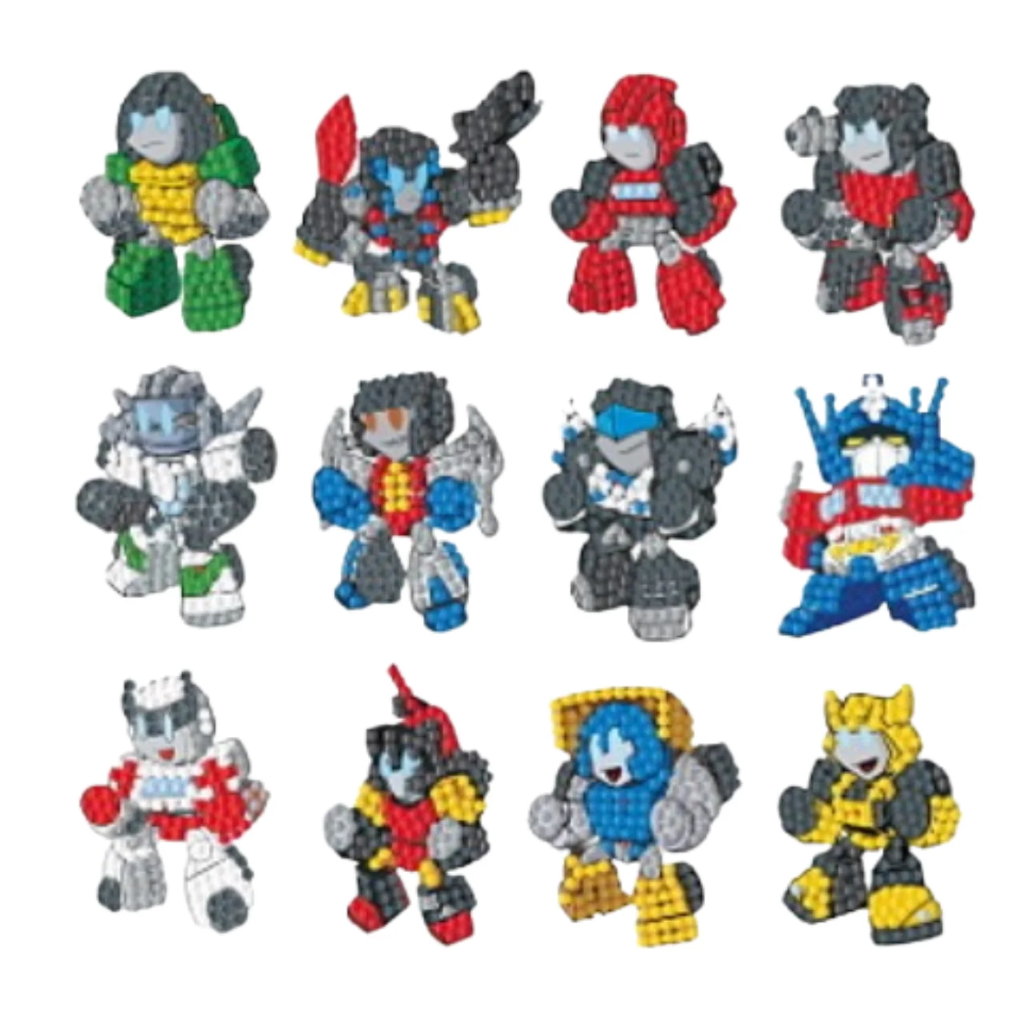 Kit Stickers pintura con diamantes - Amigos Robots
