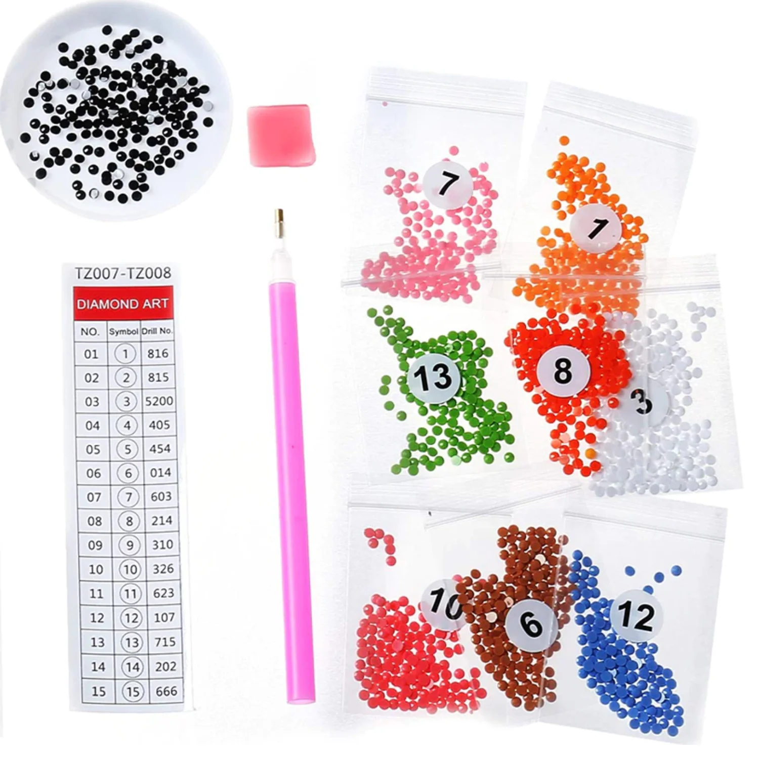 Kit stickers Pintura por Diamantes - Peace and love - Image 4