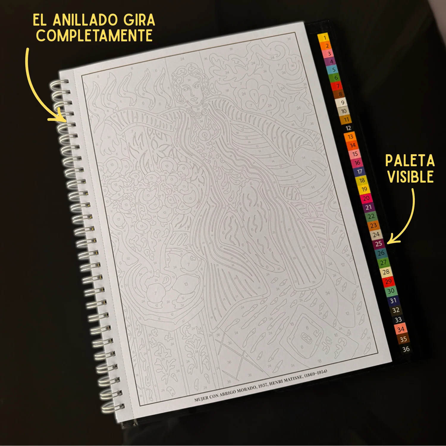 Libro para Colorear - Pintura por números - 20 Grandes Obras - Image 5