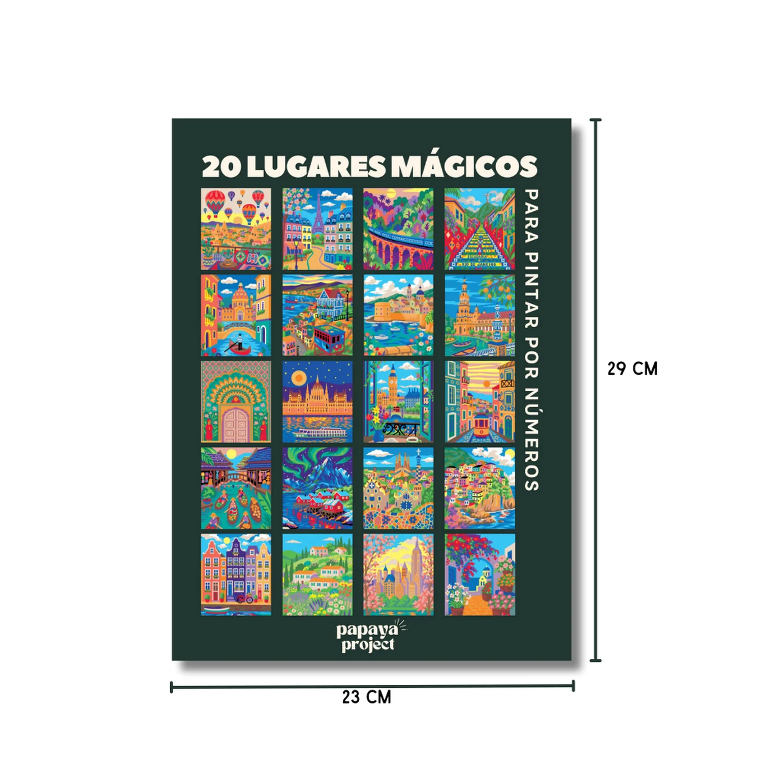 LIBRO PARA COLOREAR - PINTURA POR NÚMEROS - 20 LUGARES MÁGICOS - Image 3