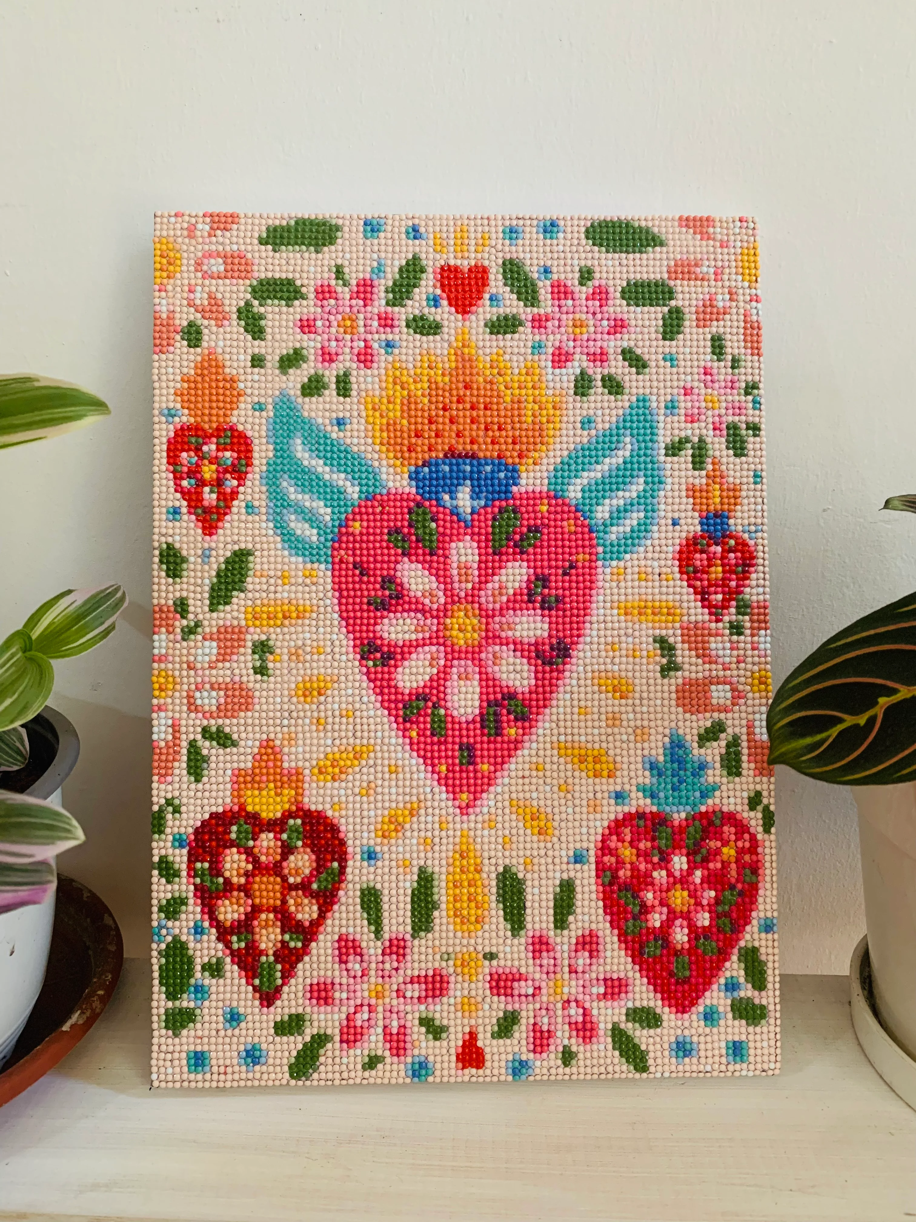 '- Pinta con diamantes- Corazon margarita - Image 2