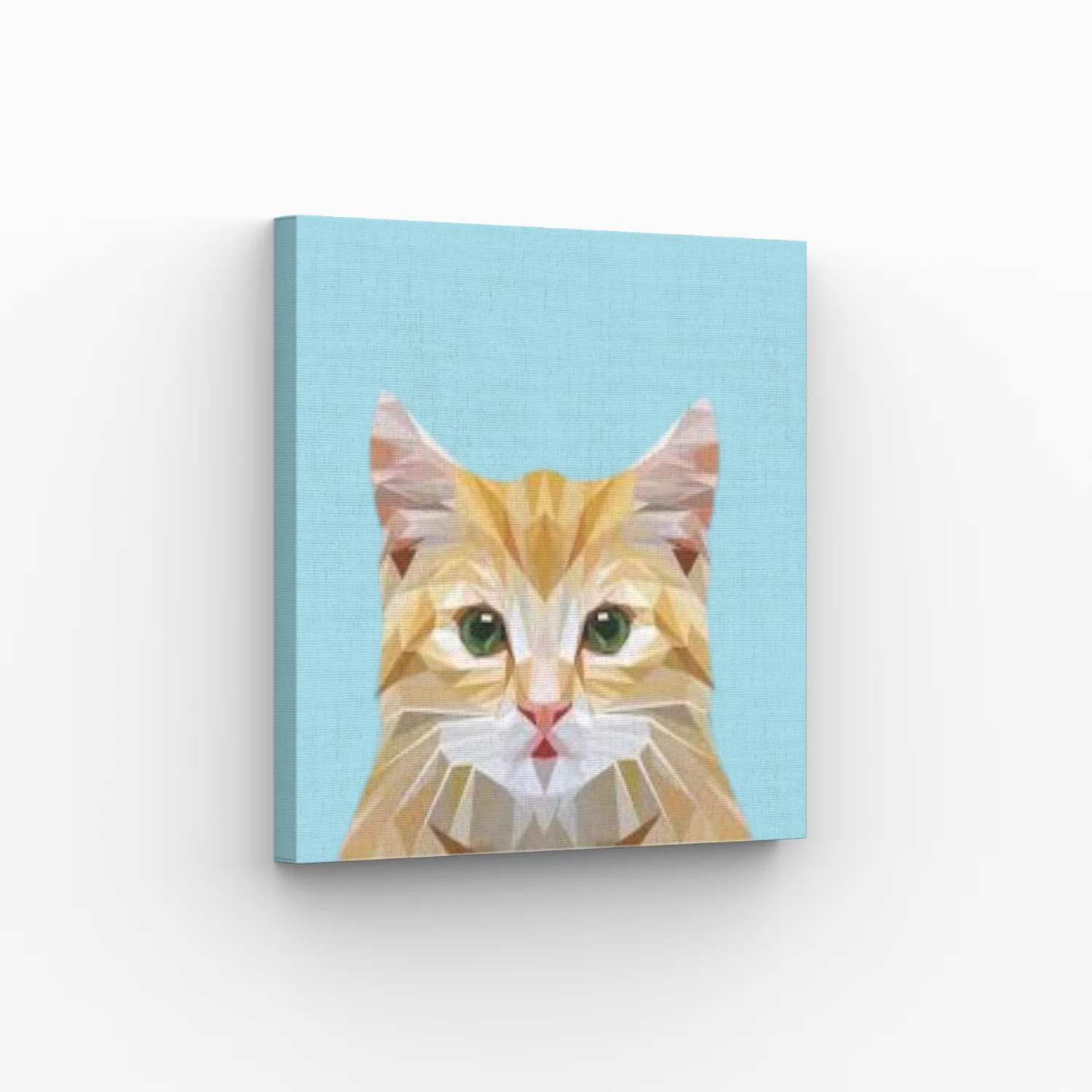 Pintura con números Gatito 20x20cm en bastidor - Painting by numbers