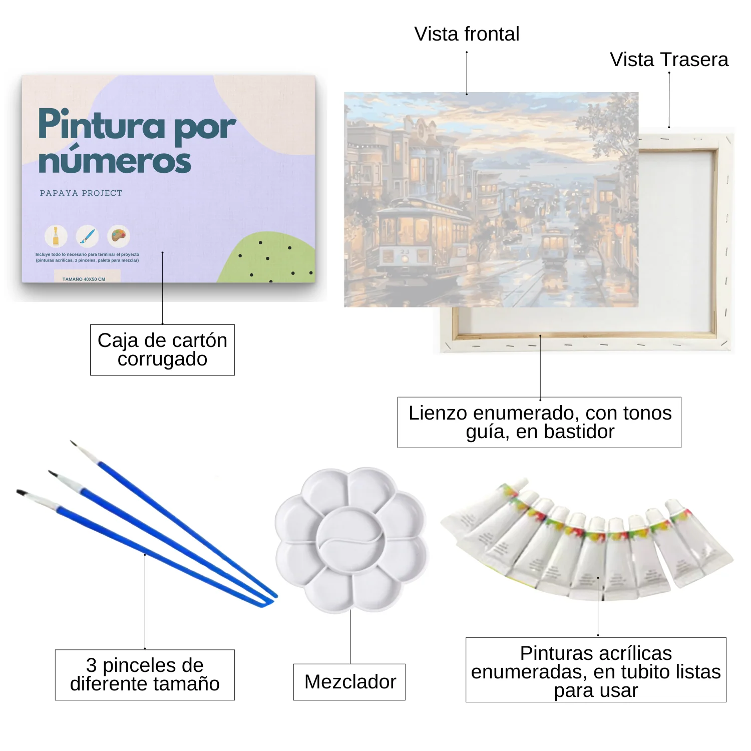 Pintura Por Números - En bastidor - Paint By Numbers 42 - Image 2