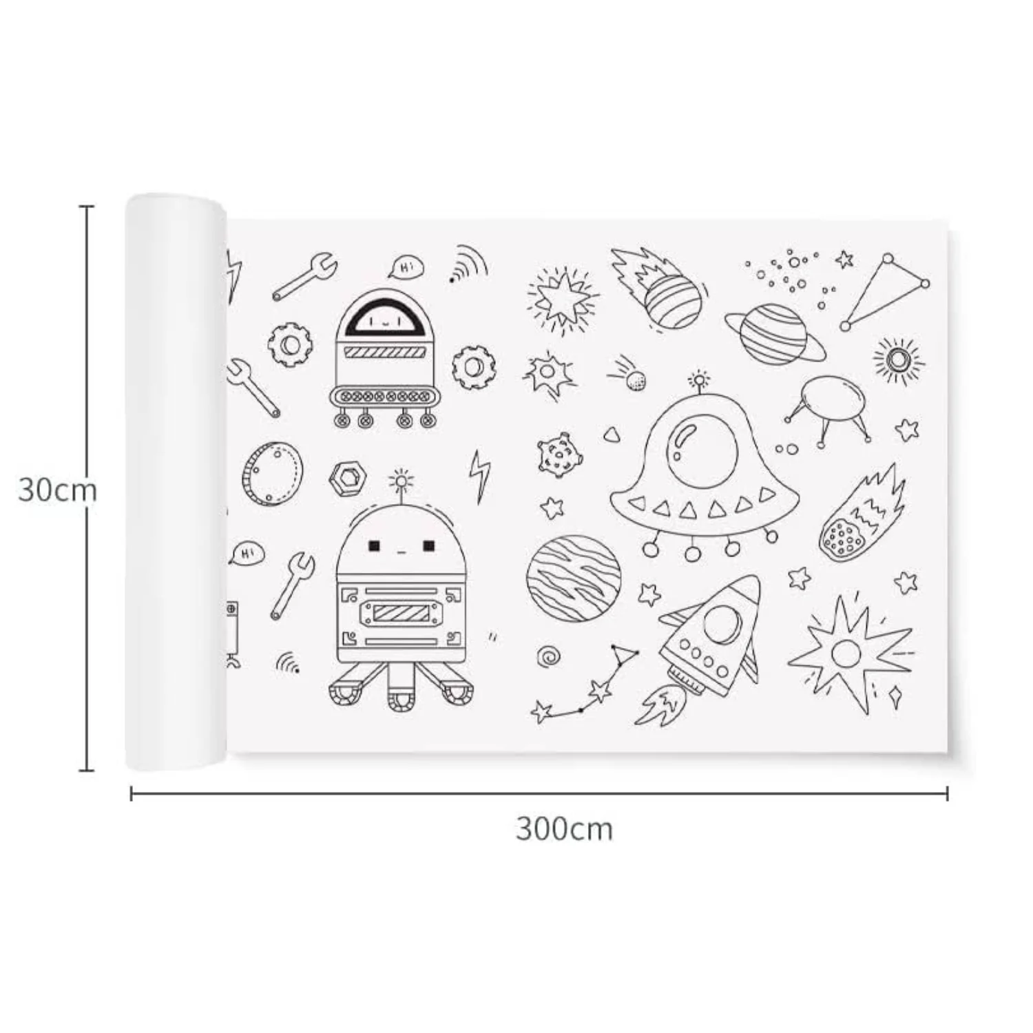 Rollo de dibujos para niños para colorear - Princesas - Image 4