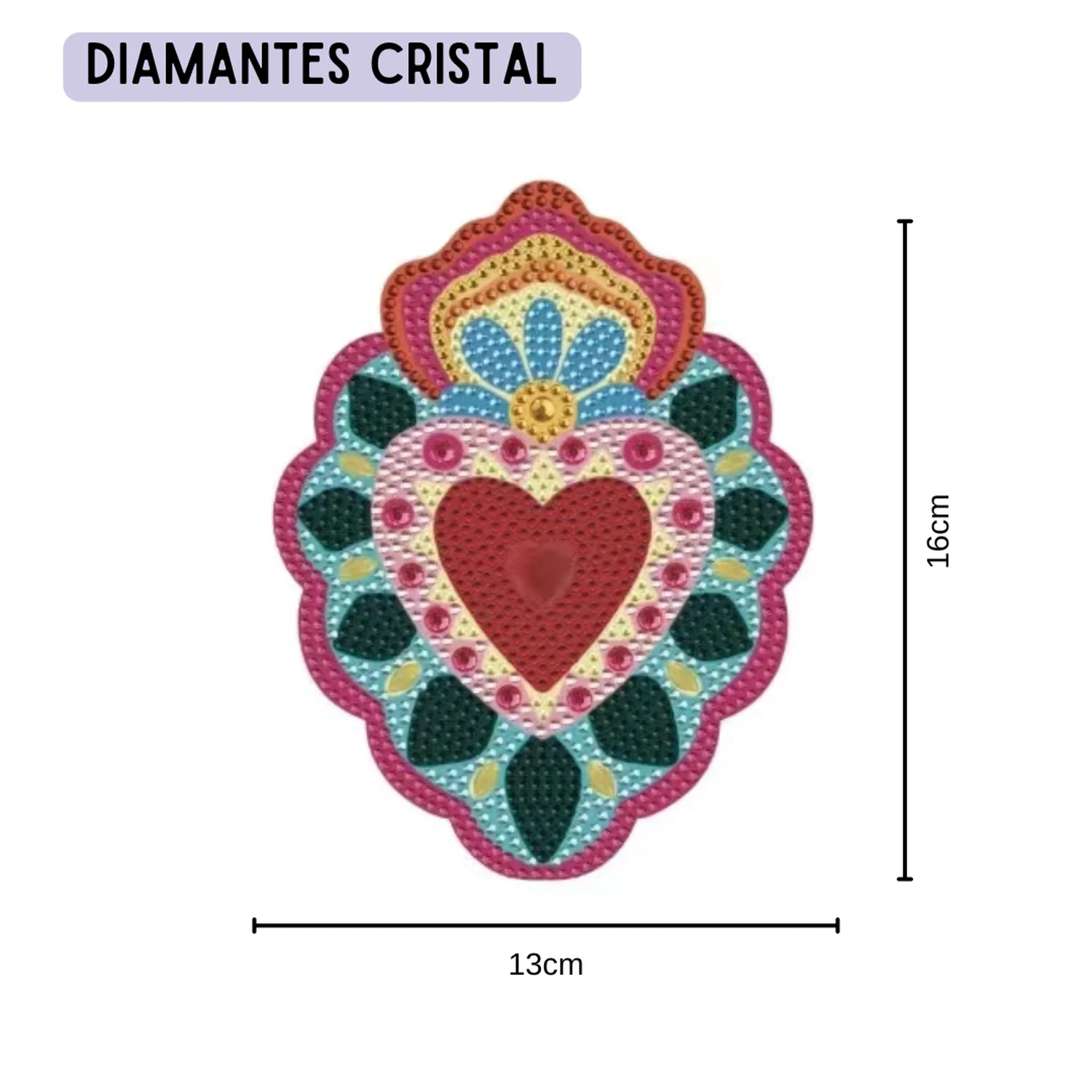 Set Corazones Diamond Painting x3 -Diamantes Cristal - Image 3