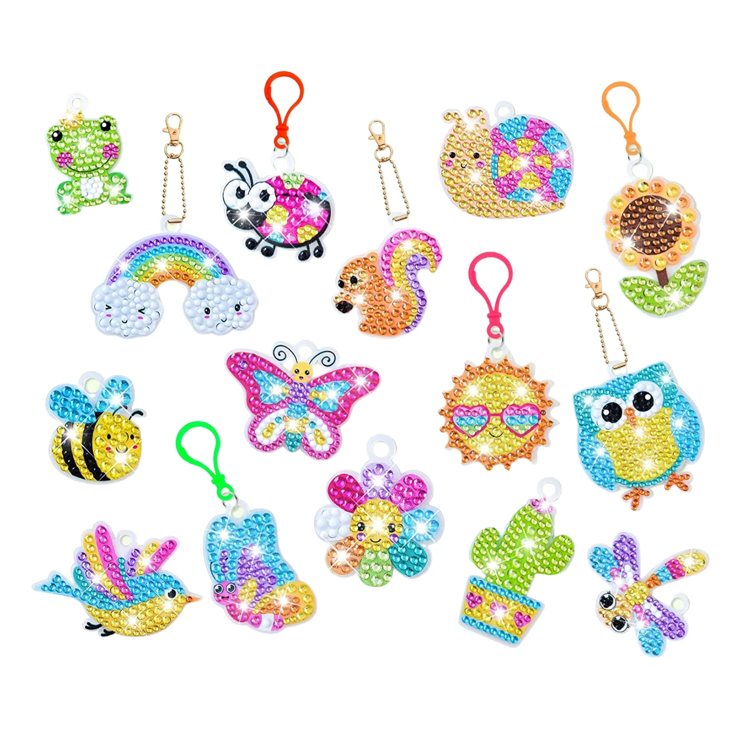 Set de llaveros pintura diamante - Animales - Image 2