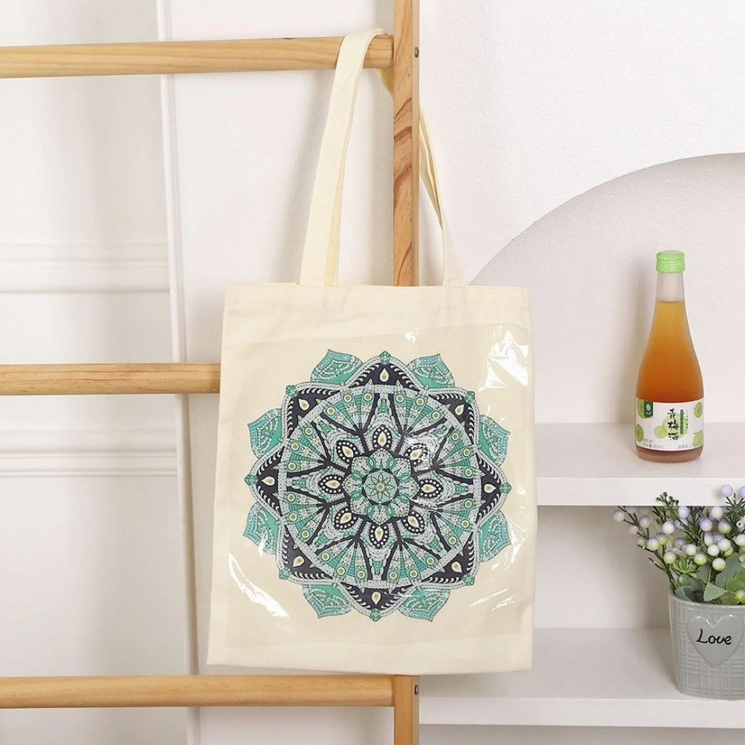 Tote Bag Pintura con Diamantes - Mandala - Image 3